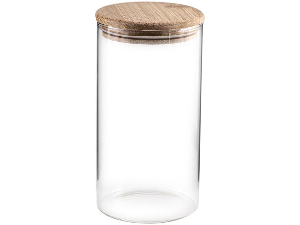 Jogo de Porta-Mantimentos de Vidro Redondo Nell Bamboo 7 Peças - 6