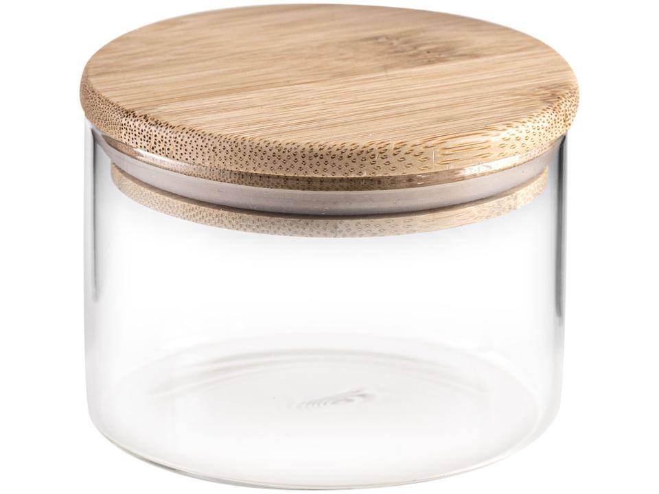 Jogo de Porta-Mantimentos de Vidro Redondo Nell Bamboo 7 Peças - 10