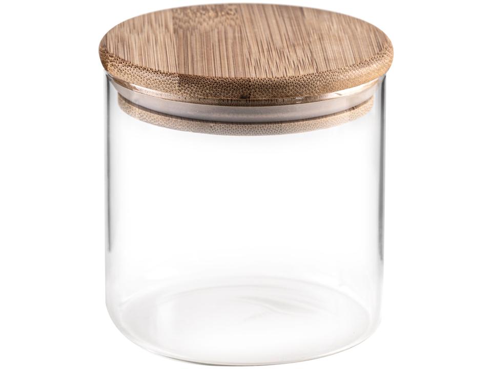 Jogo de Porta-Mantimentos de Vidro Redondo Nell Bamboo 7 Peças - 9