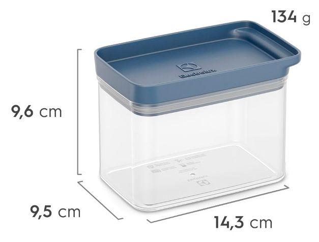 Jogo de Porta-Mantimentos Herméticos Retangulares Electrolux Experience 6 Peças - 7