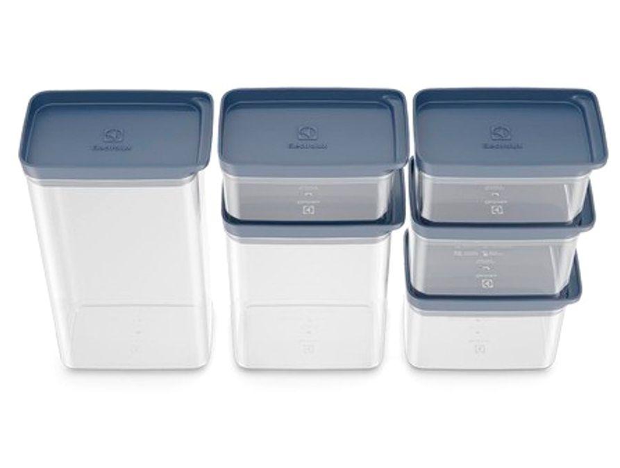 Jogo de Porta-Mantimentos Herméticos Retangulares Electrolux Experience 6 Peças - 4