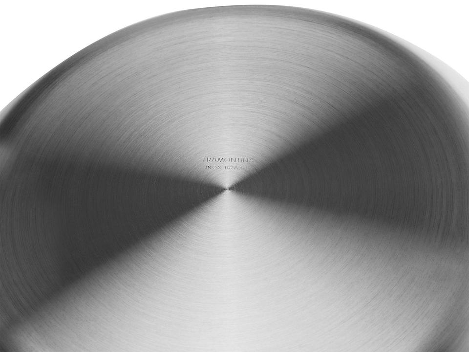 Jogo de Potes de Inox Tramontina com Tampa Redondo Freezinox 3 Peças - 3