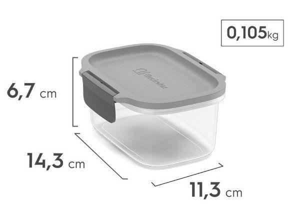 Jogo de Potes de Plástico Hermético Electrolux Retangular Experience 3 Peças - 10