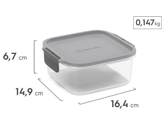 Jogo de Potes de Plástico Hermético Electrolux Retangular Experience 3 Peças - 9