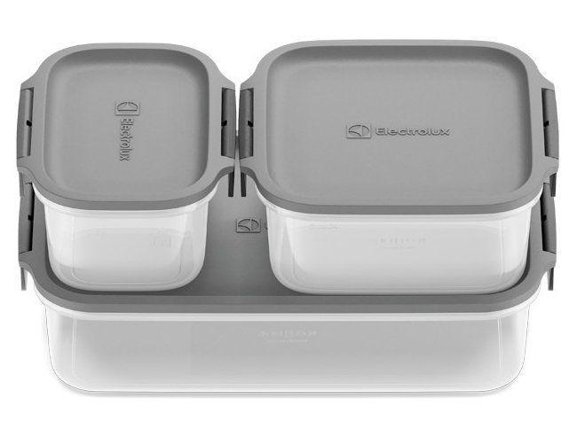 Jogo de Potes de Plástico Hermético Electrolux Retangular Experience 3 Peças - 7