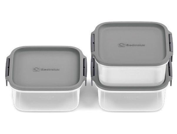 Jogo de Potes de Plástico Hermético Electrolux Retangular Experience 3 Unidades - 7