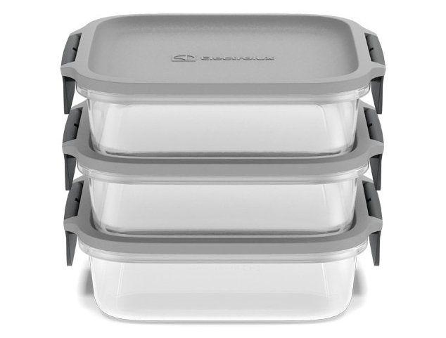 Jogo de Potes de Plástico Hermético Electrolux Retangular Experience 3 Unidades - 5