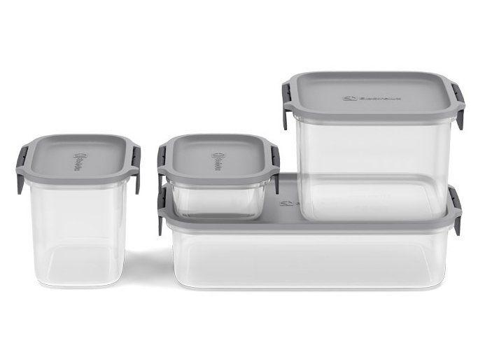 Jogo de Potes de Plástico Hermético Electrolux Retangular Experience 4 Peças - 6