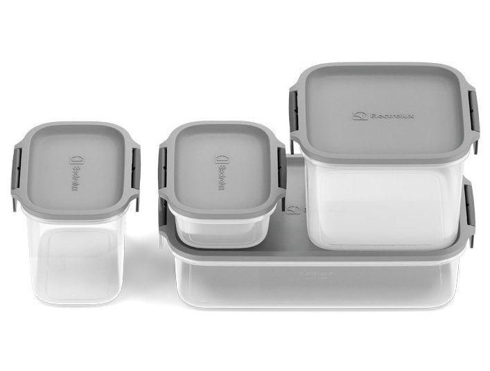 Jogo de Potes de Plástico Hermético Electrolux Retangular Experience 4 Peças - 7