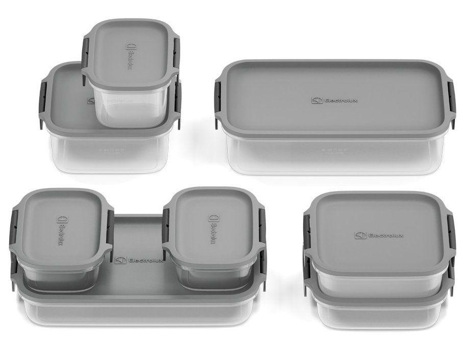 Jogo de Potes de Plástico Hermético Electrolux Retangular Experience 8 Unidades - 6