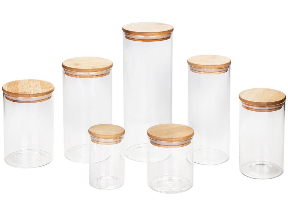Jogo de Potes de Vidro Hermético Brinox com Tampa Redondo Ekko 7 Peças - 3