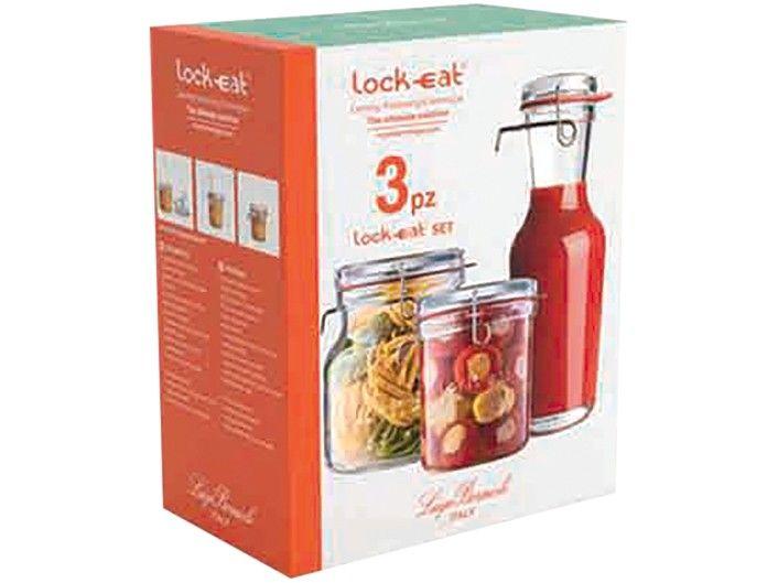 Jogo de Potes de Vidro Luigi Bormioli com Tampa - 3