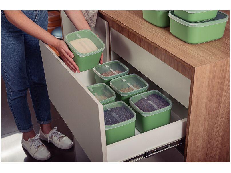 Jogo de Potes Hermético Tramontina com Tampa Mixcolor 7 Peças - 10