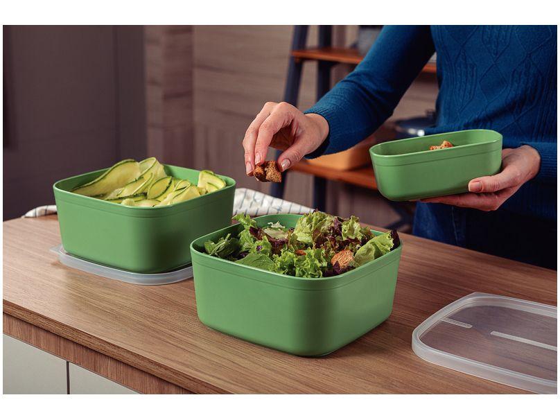 Jogo de Potes Hermético Tramontina com Tampa Mixcolor 7 Peças - 11