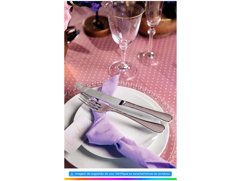 Jogo de Pratos Redondo de Porcelana Branco - 3