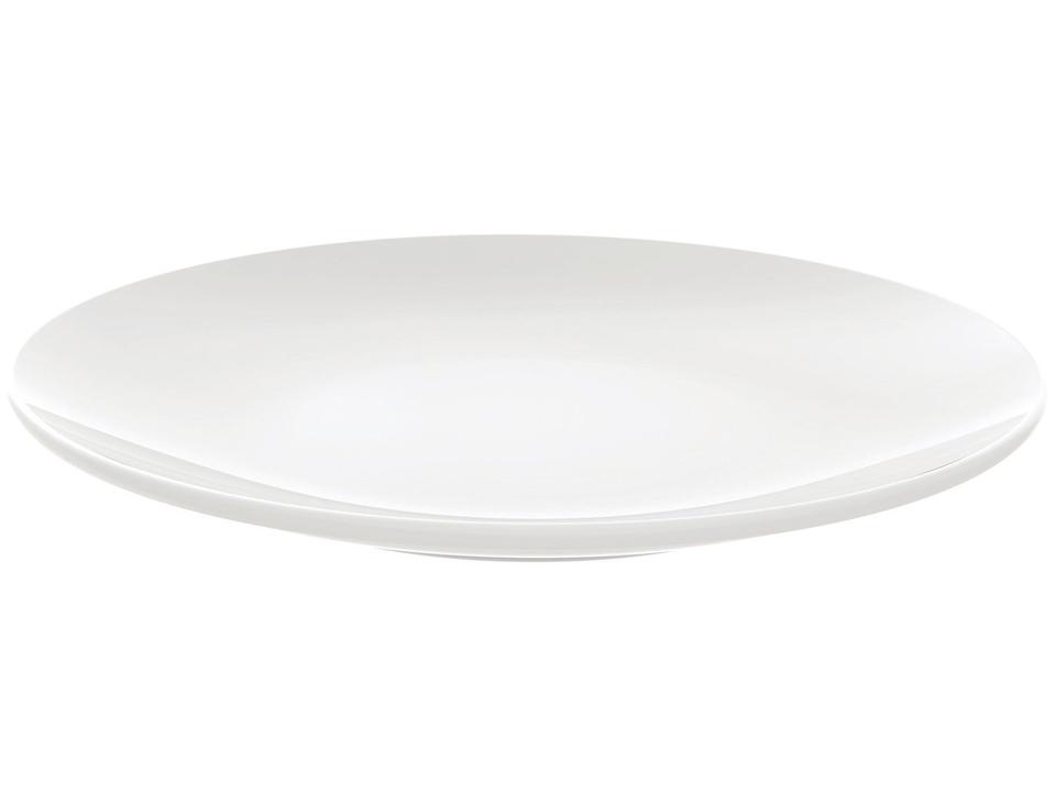 Jogo de Pratos Redondo de Porcelana Branco - 2