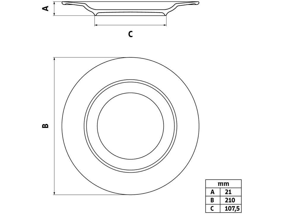 Jogo de Pratos Redondo de Porcelana Branco - 4