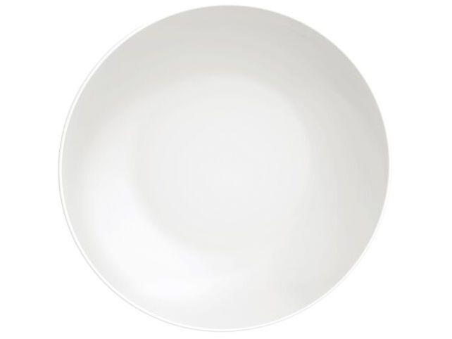 Jogo de Pratos Redondo de Porcelana Branco Fundo - 2
