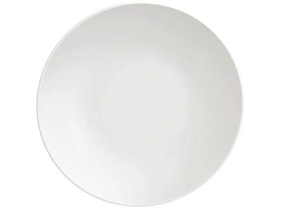 Jogo de Pratos Redondo de Porcelana Branco - 3