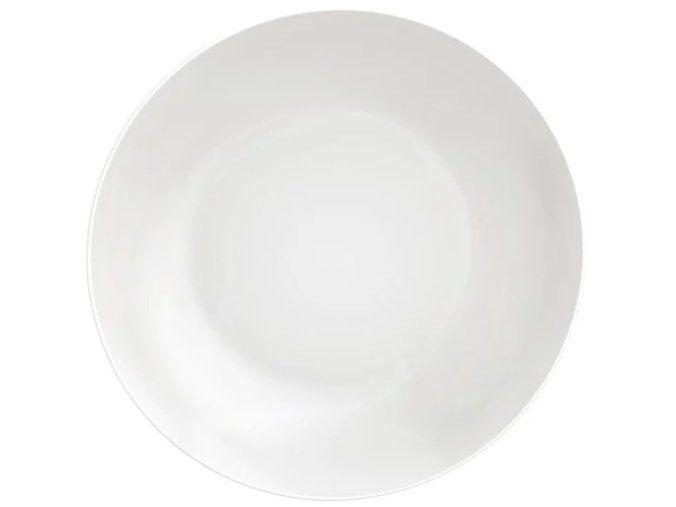 Jogo de Pratos Redondo de Porcelana Branco - 4