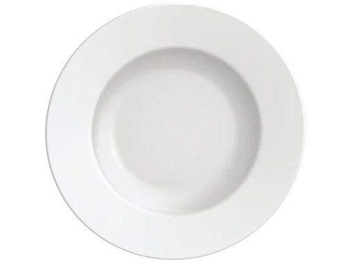 Jogo de Pratos Redondo de Porcelana Branco - 4