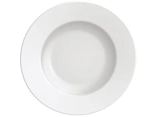 Jogo de Pratos Redondo de Porcelana Branco - 4