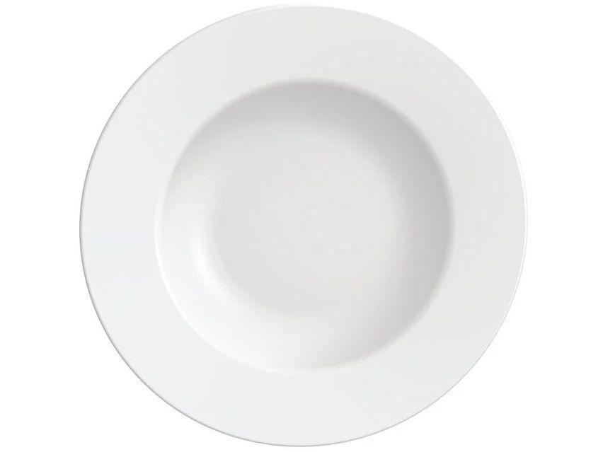 Jogo de Pratos Redondo de Porcelana Branco - 3