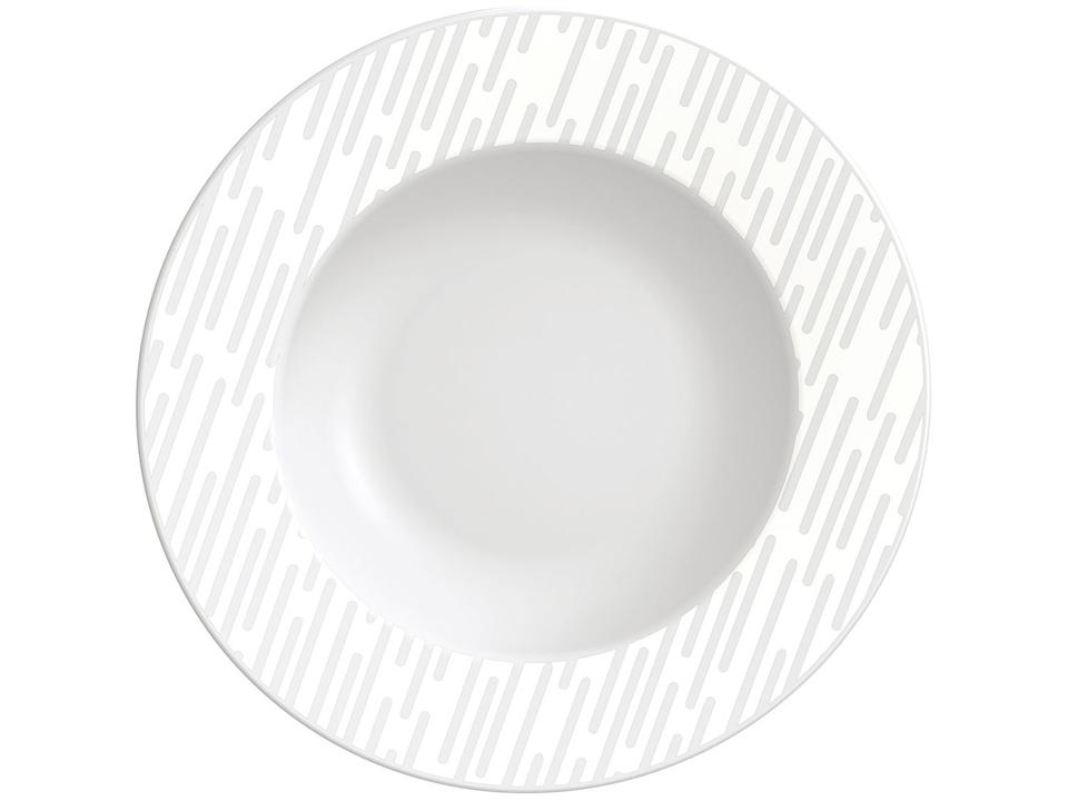 Jogo de Pratos Redondo de Porcelana Branco - 1