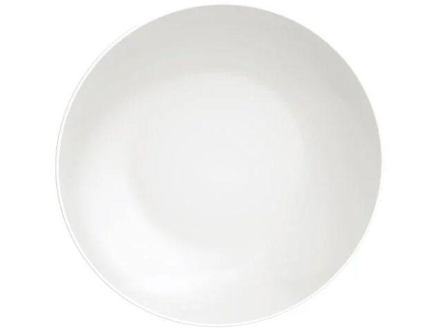 Jogo de Pratos Redondo de Porcelana Branco - 4