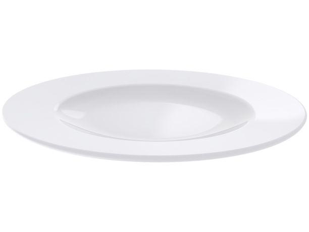 Jogo de Pratos Redondo de Porcelana Branco - 2