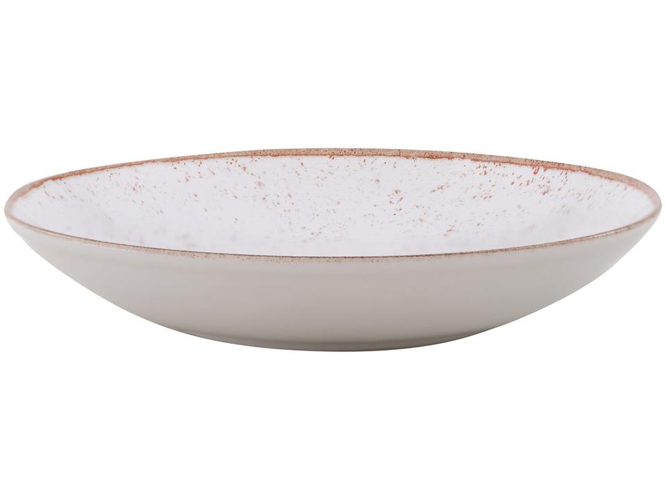 Jogo de Pratos Redondo de Porcelana Marrom - 4