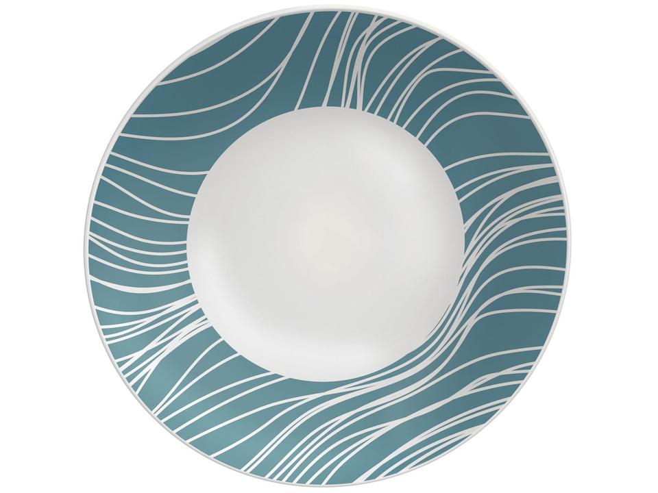 Jogo de Pratos Redondo de Porcelana Verde - 2