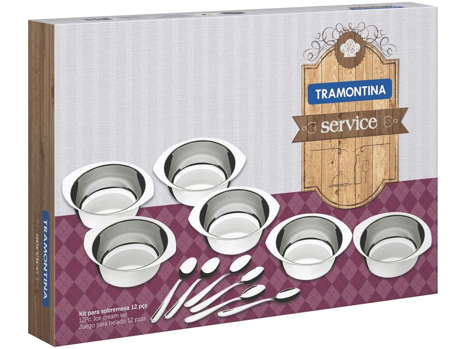 Jogo de Sobremesa de Inox Tramontina Service - 2