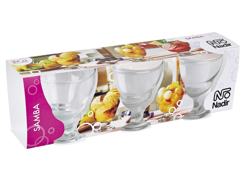 Jogo de Sobremesa Vidro 3 Peças Nadir Samba - 2