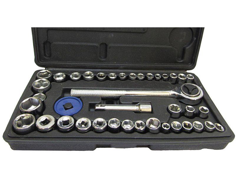 Jogo de Soquetes Sextavado 3/8" 40 Peças Titanium 05415 - 2