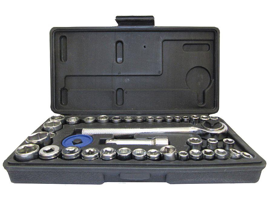 Jogo de Soquetes Sextavado 3/8" 40 Peças Titanium 05415 - 1
