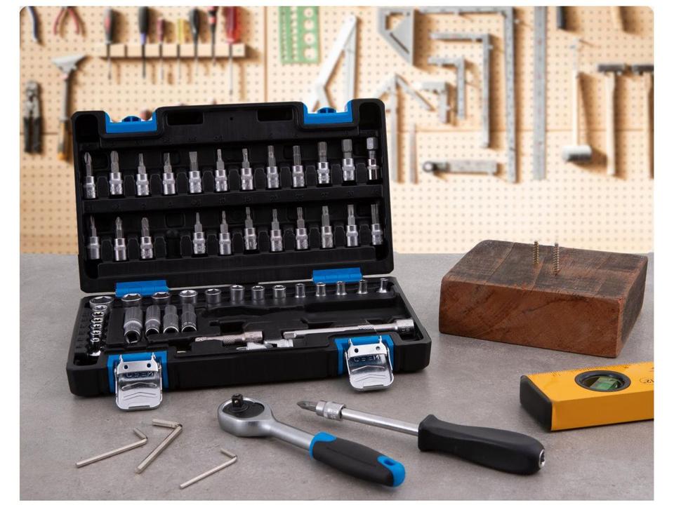 Jogo de Soquetes Sextavados 57 Peças Nell XWT0057 - 1