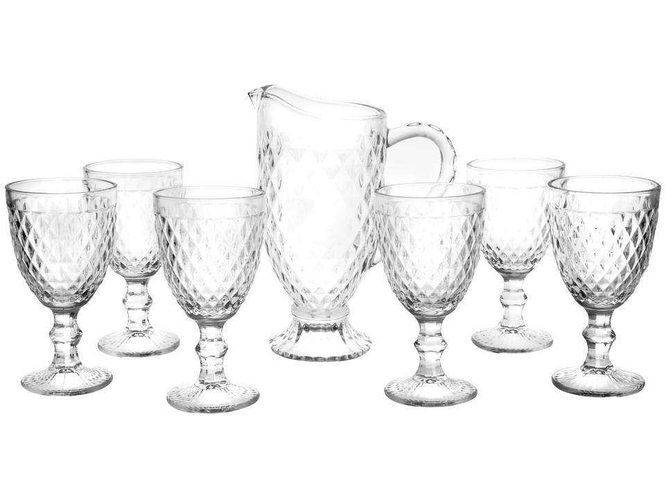 Jogo de Taças com Jarra de Vidro 7 Peças - 2