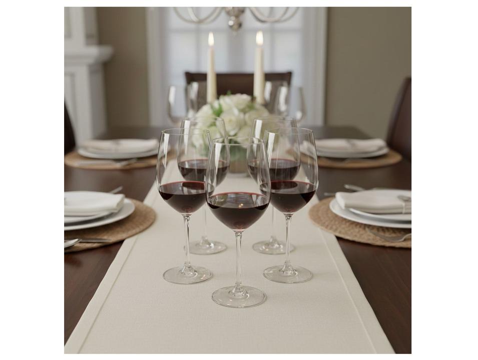 Jogo de Taças de Cristal para Vinho 480ml 6 Peças Wolff Crex - 1