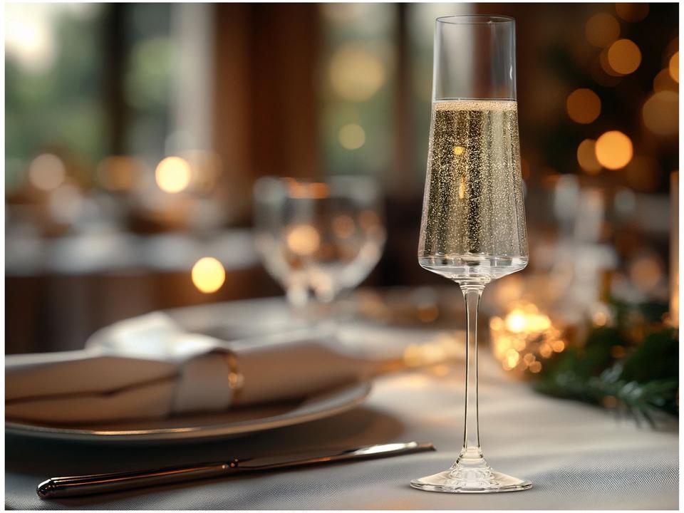 Jogo de Taças de Cristal Transparente 210ml 6 Peças Haus Concept Pleasure - 1