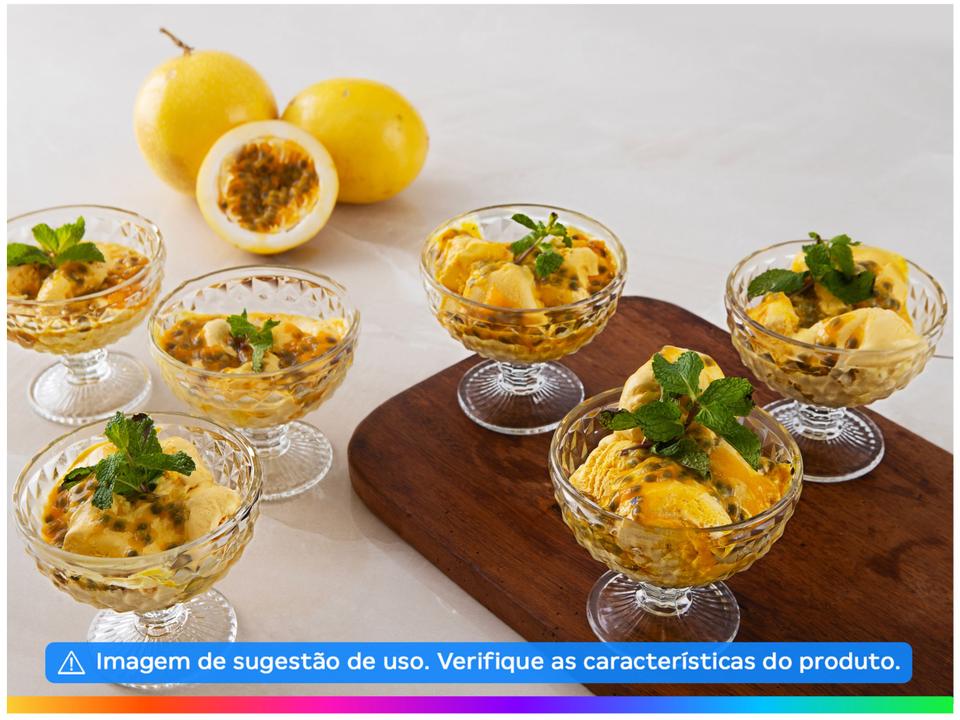 Jogo de Taças  de Sobremesa de Vidro 380ml 6 Peças Haus Concept Bico de Jaca - 1