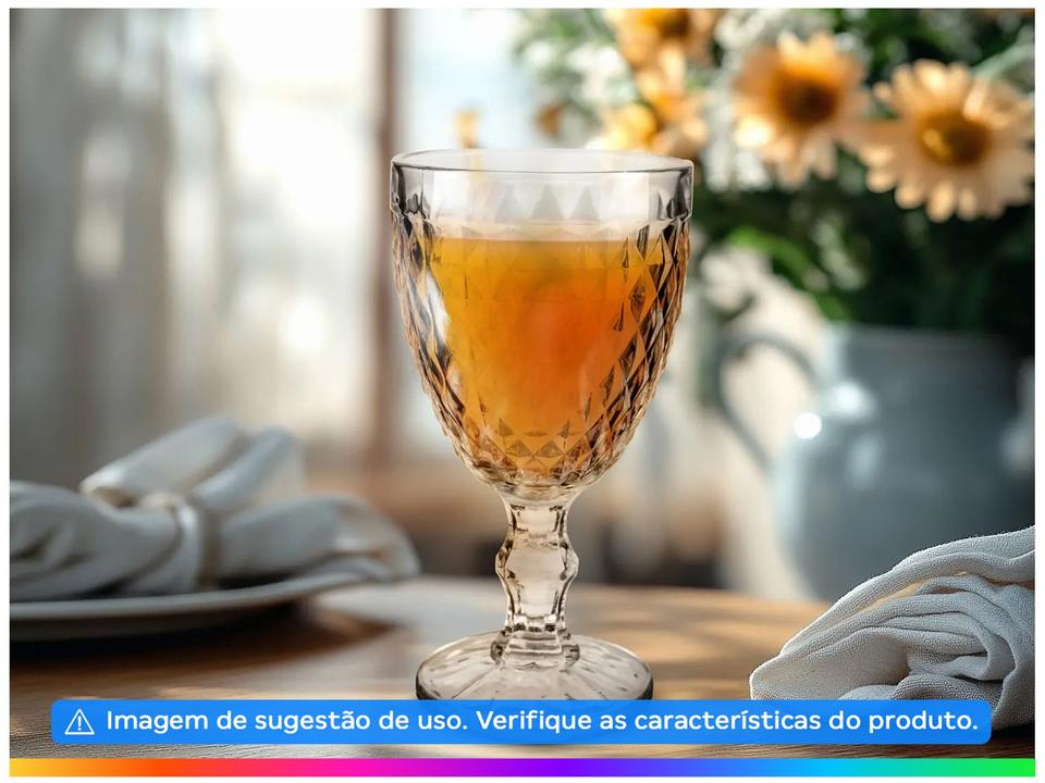 Jogo de Taças de Vidro 330ml 6 Peças Haus - 3