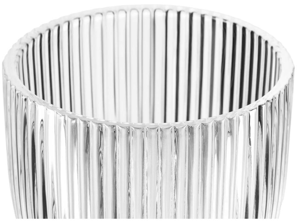 Jogo de Taças de Vidro 350ml 6 Peças Haus Concept Canelado - 6