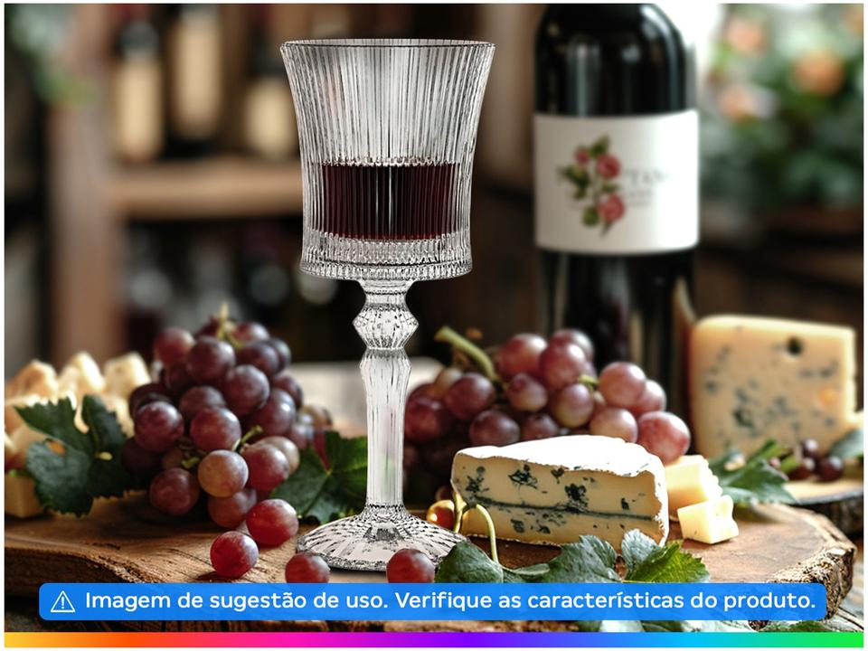 Jogo de Taças de Vidro para Água e vinho Transparente 260ml 6 Peças Hauskraft Graffiato - 1