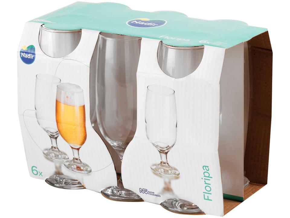 Jogo de Taças de Vidro para Cerveja 6 Peças 300ml Nadir Floripa - 7