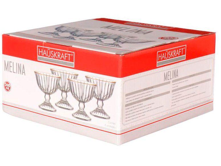 Jogo de Taças de Vidro para Sobremesa 200ml 4 Peças Hauskraft Melina - 3