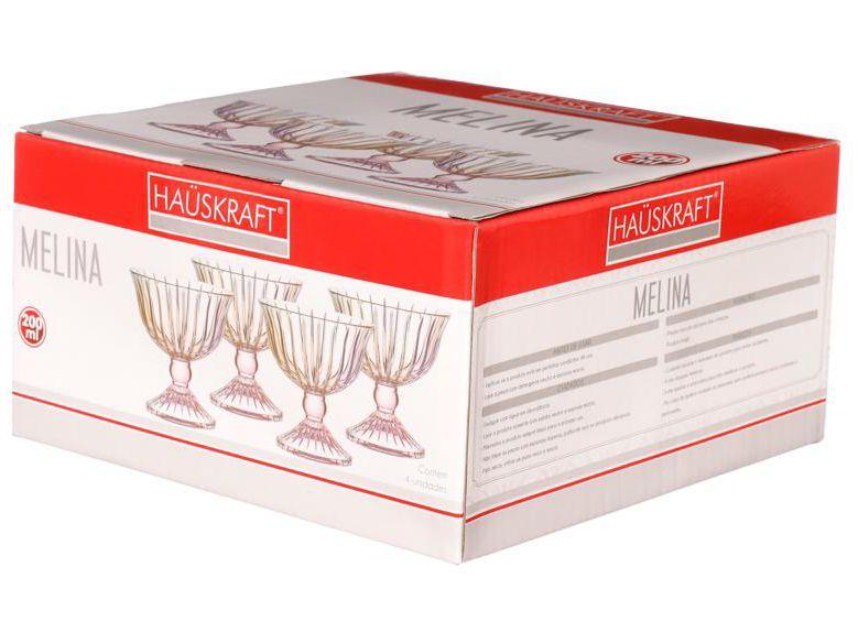 Jogo de Taças de Vidro para Sobremesa Rainbow 200ml 4 Peças Hauskraft Melina - 2