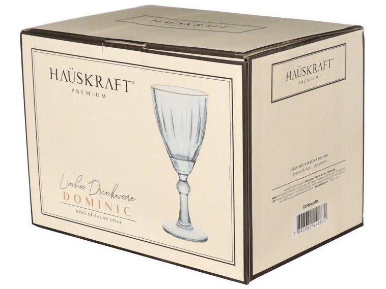 Jogo de Taças de Vidro para Vinho 275ml 6 Peças Hauskraft Dominic - 3