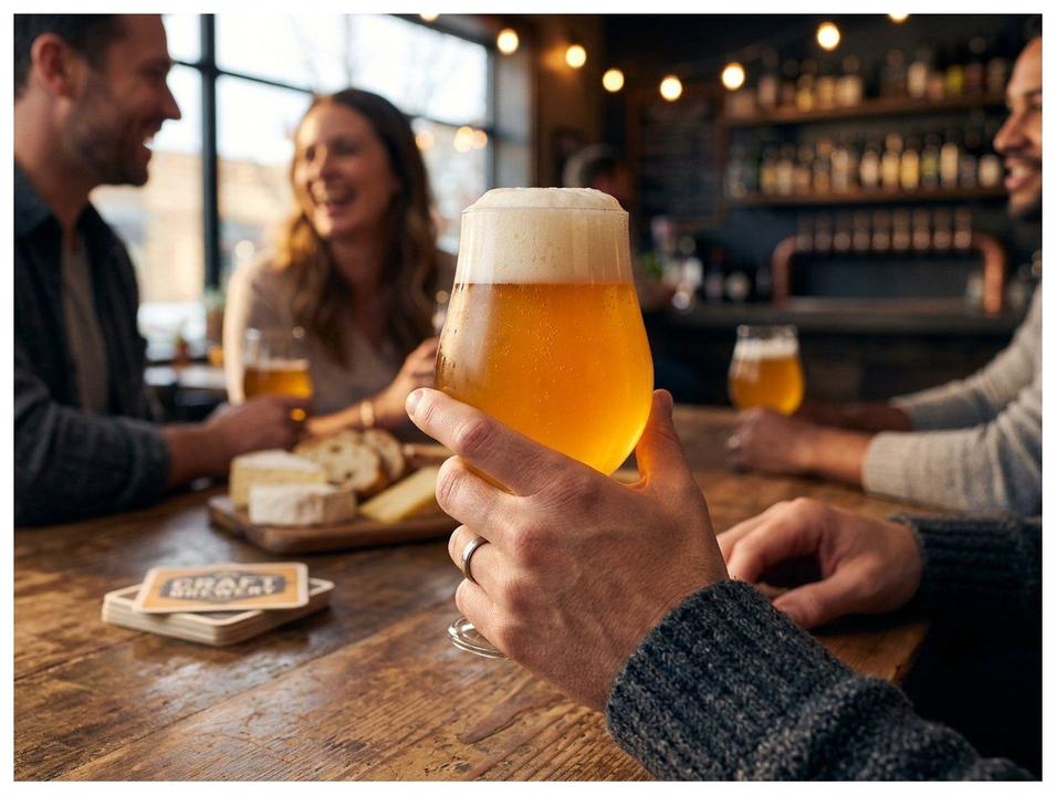 Jogo de Taças de Vidropara Cerveja 400ml 6 Peças Nadir Dublin - 1