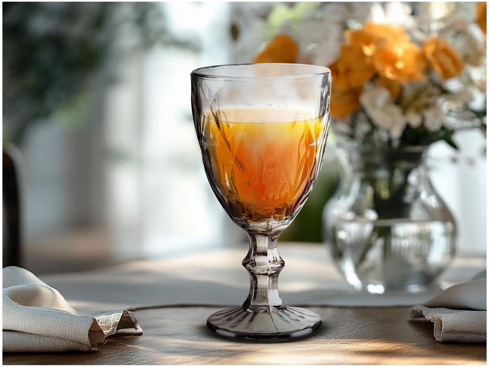 Jogo de Taças para Bebidas de Vidro 330ml 6 Peças Haus Diamond Empire - 1